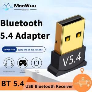 USB 블루투스 어댑터 5.4/5.3/5.0 PC 데스크탑 노트북 마우스 키보드 헤드셋 스피커 용 무선 오디오 수신기
