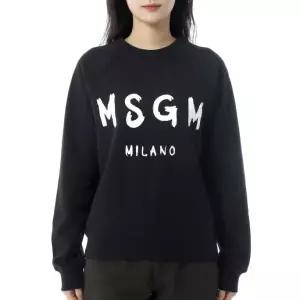 MSGM 브러쉬드 로고 맨투맨 (2000MDM513 300000 99)