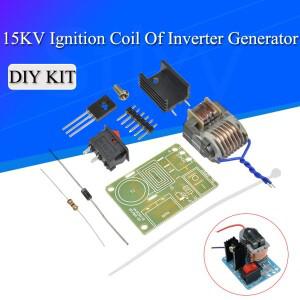 고주파 DC 고전압 아크 점화 발전기 인버터 부스트 스텝 업 18650 DIY 키트 U 코어 변압기 스위트 3.7V 15K