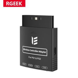 [호환품]RGEEK 무선 컨트롤러 어댑터 PS1/PS2 콘솔용 변환기 PS4/PS5 Switch Pro Xbox와 호환 가능