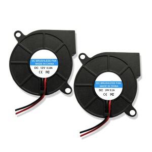 1Pc DC 12V 24V 5015 냉각 팬 RepRap 3D 프린터 부품 용 핫 엔드 압출기 50mm 송풍기 방사형