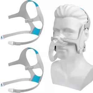 에어핏 N20/에어터치 N20 CPAP 마스크용 2팩 헤드기어 - 액세서리용 교체 스트랩 2PCS 및 클립 포함