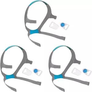 에어핏/에어터치용 에어핏 F20 헤드기어 3팩 교체용 CPAP 마스크 스트랩 용품 대형 미포함