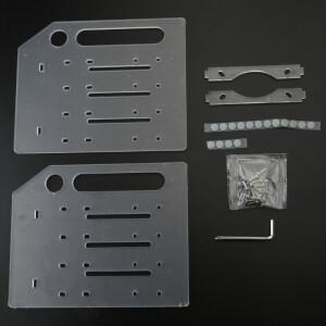 다층 하드 드라이브 케이지 브래킷, 3.5 인치 HDD SSD DIY 스토리지 아크릴 랙 선반, 냉각 선풍기 공간