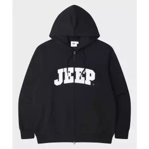 지프 JEEP 빅로고 2WAY 오버핏 후드집업 (JR5TZU075BK) JR5TZU075BK 209124