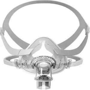 헤드기어가 장착된 전면 CPAP 마스크 교체용 세트 F20 TMS 컴포트 시리즈 비강 커버 조립 키트 팔꿈치 및