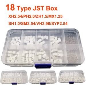 JST 박스 SH1.0/MX1.25/PH2.0/XH2.54/VH3.96/SM2.54/SYP 피치 커넥터 터미널 키트 SMD/직선/직각  DIY