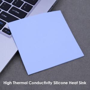 Tichkess 열 패드 CPU 방열판 냉각 전도성 실리콘 노트북 컴퓨터 액세서리 100x100mm 1mm 2mm