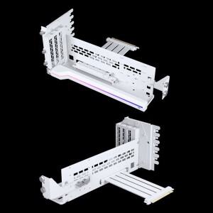 PHANTEKS GPUKT 4.0 ARGB 회전식 비디오 카드 브래킷 키트, PCIe 그래픽 어댑터 케이블 포함, 220mm 지지