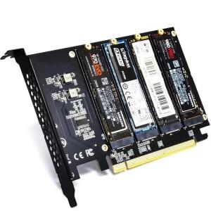 PCIE-M.2 NVME 어댑터 M.2 PCI Express 32Gbps 카드 x16 M 키 SSD 컴퓨터 확장 추가