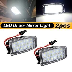 랜드 로버  2005-2012 스포츠 LR2 LR3 LR4 L322 프리랜더 2 Led 사이드 미러 웅덩이 빛에 대 한 2pcs