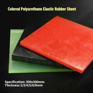 1개 블랙 레드 색상 PU 폴리우레탄 시트 탄성 판 두께 2/3/4/5/6/8mm 비프 텐던 플레이트 300x300mm