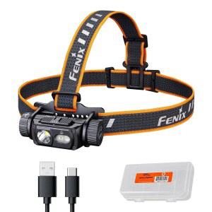 Fenix HM60R V2.0 1600 루멘 충전식 헤드램프, USB-C 고속 충전, 스포트라이트 및 투광등(레드 라이트 포함), 캠핑, 하이킹, 동굴 청소, 작업용 경량 방수 LED 헤드램프