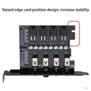B0KA 컴퓨터 PCI 확장 카드 슬롯 랙 하드 디스크 브래킷 SSD 솔리드 스테이트