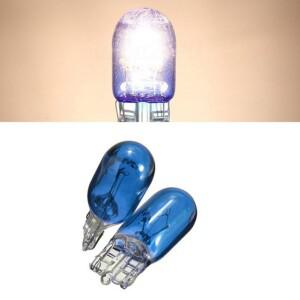 2pcs 웨지 할로겐 램프 W5W 501 194 LED 실내 전구 자동차 트럭 블루 부품  조명 브레이크