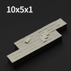 10x5x1mm  네오디뮴 자석 N35 NdfeB 영구 블록 초강력 냉장고 DIY