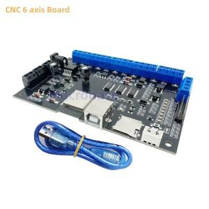 GRBL 6 축 브레이크 아웃 보드 제어판 USB 모션 카드 ESP32 wifi 32bit CPU 유사 Mach3 cnc 라우터 컨트롤
