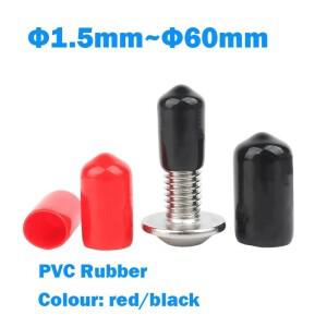 PVC 고무 씰 나사형 실리콘 슬리브 팁 엔드 캡 케이블 와이어 스토퍼 커버 세트 외부 뚜껑 먼지 마개 튜브