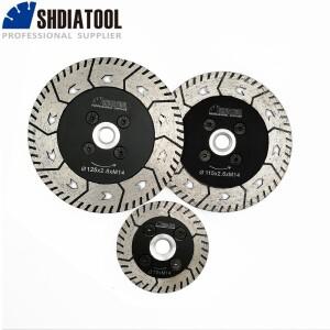 SHDIATOOL 2pcs 다이아몬드 커팅 그라인딩 디스크 직경 3 4.5 5 듀얼 톱 블레이드 컷 샤프 화강암 석 콘크