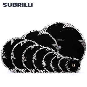 SUBRILLI 105/115/125/150/180/200/230/250/300/350mm 다이아몬드 톱날 콘크리트 석 화강암 절단 디스크 보