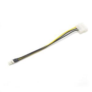 PC 컴퓨터 CPU 케이스 선풍기 전원 커넥터 어댑터, 1 개, 20cm, 4 핀, Molex IDE-3