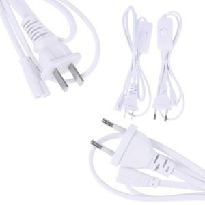 튜브 T5 US/EU 플러그 스위치 케이블 1.2m 전원 어댑터 110V 220V 조명 액세서리 30cm 연결 와이어 LED 램