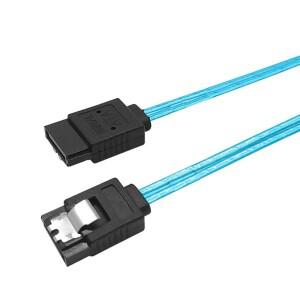 SATA 3.0 III 7핀 직렬 데이터 케이블 6Gb/S SSD 유연한 직선 HDD 하드 디스크 드라이브 코드 라인