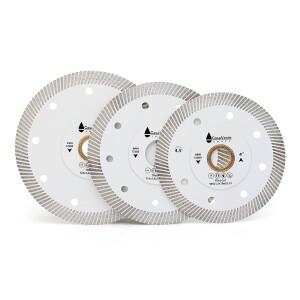Casaverde 석 및 타일용 슈퍼 커팅 블레이드 터보 도자기 다이아몬드 디스크 105mm-125mm 로트당 2 개