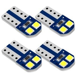 슈퍼 브라이트 3030 LED 전구 자동차 번호판 조명 주차 턴 사이드 램프 화이트 레드 옐로우 12V T10 WY5W 4
