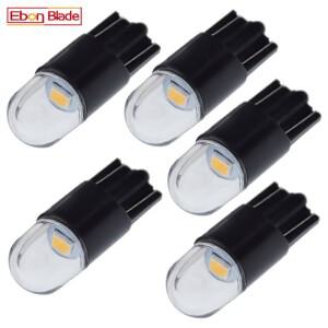 흰색 자동차 조명 LED 웨지 2835 1SMD 돔 독서 주차 램프 사이드 마커 라이트 글로브 전구 12V T10 W5W 5x