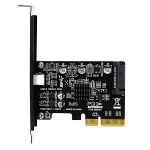 윈도우용 USB PCIE 카드, PCI-Express 4X 에서 3.2 Gen 2X2 (20Gbps), ASM3242 칩셋