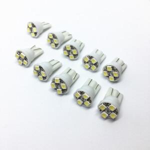 T10 194 W5W LED 번호판 전구 자동차 주차 조명 501 4 COB 웨지 인테리어 돔 램프 회전 사이드 12V 개