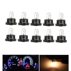 510Pcs T3 T4.2 할로겐 전구 자동차 LED 악기 인테리어 조명 온난화 표시 등 12V