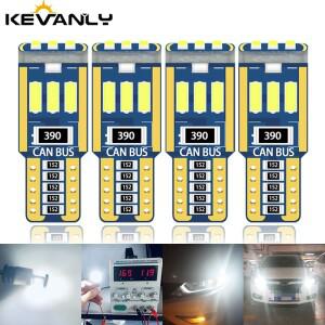 4개 T10 LED W5W 3014 LED18SMD 자동차 웨지 주차등 방향지시등 사이드 전구 계기등 번호판등 12V