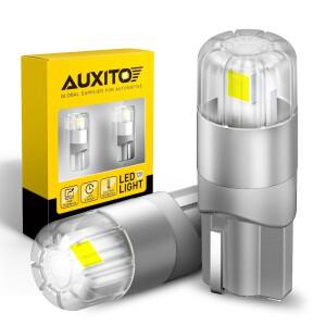 AUXITO 2Pcs 360 학위 조명 Canbus T10 램프 W5W LED 전구 196 3030SMD 자동차 주차 위치 사이드 마커 인테