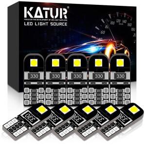 Katur-T10 W5W led Canbus 라이트 bubls 194 168 자동차 인테리어 돔 트렁크 램프 주차 조명  호환 시빅용