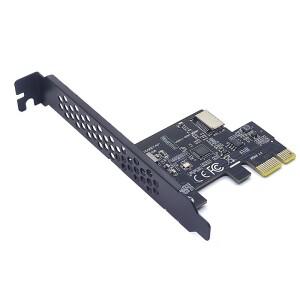 PCI Express 2.0 X1 USB 3.2 Gen1 TYPE-E 카드, 전면 C타입 어댑터 라이저, A-KEY 5Gb 확장