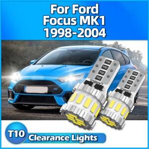 T10 LED 전구 W5W 통관 빛 3400LM 포드 포커스 MK1 용 슈퍼 밝은 자동 주차 램프 1998 2000