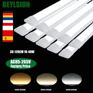 YISIONY 10PCS 30-120CM 40W 110V-220V LED 튜브 조명 선형 램프 표면 탑재 천장 업소용 상업용홈