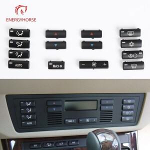 BMW 호환 E39 E53 자동차 센터 콘솔 기후 A/C 컨트롤패널 스위치 버튼 커버 캡 키 교체 5 시리즈 X5