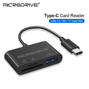 Type-C 마이크로 어댑터 TF CF SD 메모리 카드 리더기 컴팩트 플래시 USB-C for IPad Pro Huawei Macbook