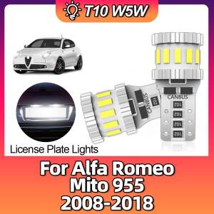 CANbus LED 인테리어 주차 램프 번호판 조명 알파 로메오 미토 955 2008-2013 2014  오류 없음 W5W T10