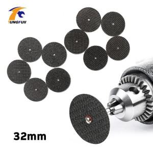 Tungfull Dremel 절단 디스크 32mm 메탈 가공 조각기 전기 액세서리 도구 수지 시트