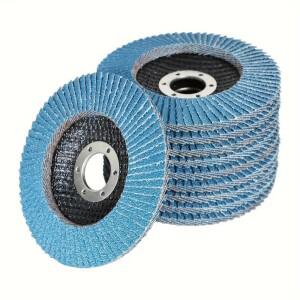 125mm 메탈 샌딩 플랩 디스크 앵글 그라인더 휠 블레이드 40/60/80/120 그릿 연마