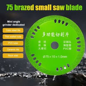 75mm 유리 절단 디스크 3인치 10mm 다이아몬드 석 톱날 옥 크리스탈 와인병 연삭 연마 도구