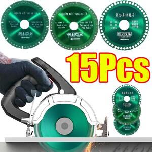 1-15Pcs 100/115/125mm 다이아몬드 톱 블레이드 커팅 디스크 콘크리트 세라믹 석 메탈 돌 다기능