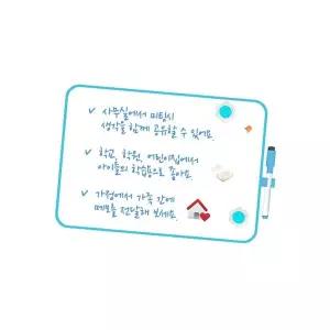 미니 화이트보드 자석부착가능 사이즈 택1