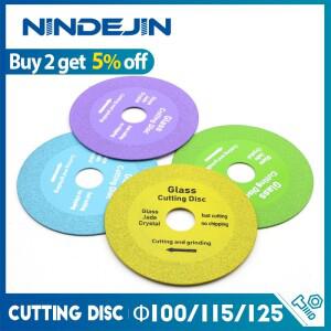 NINDEJIN 1pc 유리 커팅 디스크 100mm 115mm 다이아몬드 블레이드 세라믹 타일 석 연마 그라인딩 톱