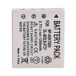 FNP-40 배터리, 후지 카메라 K7005 SLB-0737 0837 D-LI8 CGA-S004 적합, 3.7V, 1250mAh