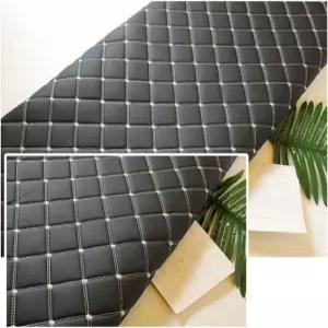 비닐 인조 가죽 퀼팅 패브릭 폼 3mm 백업 홀리스터 시트로 DIY 공예 재봉차 쿠션 장식 헤드라이너 블랙